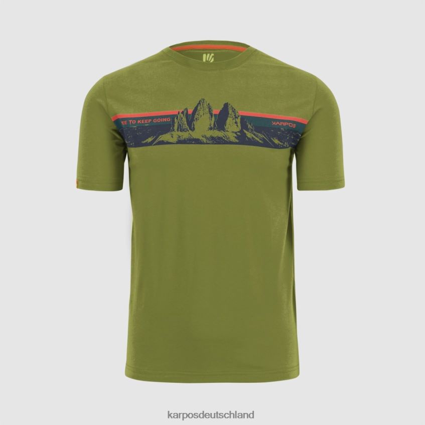 T-Shirt| de Karpos Männer Giglio-T-Shirt Guacamole ZV820Z426