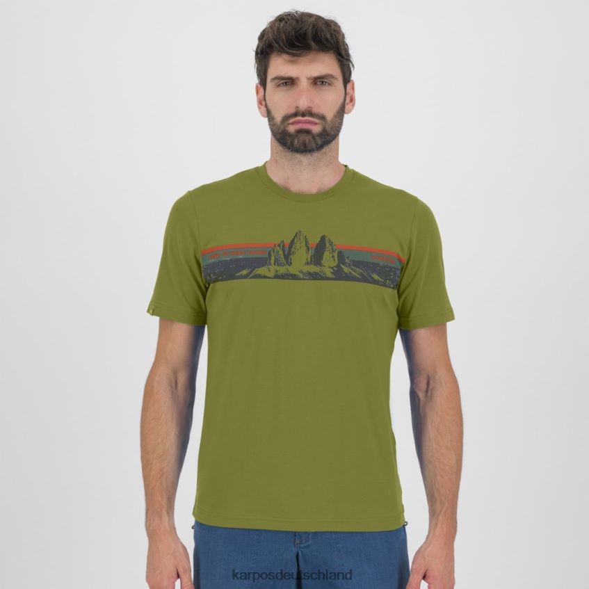 T-Shirt| de Karpos Männer Giglio-T-Shirt Guacamole ZV820Z426
