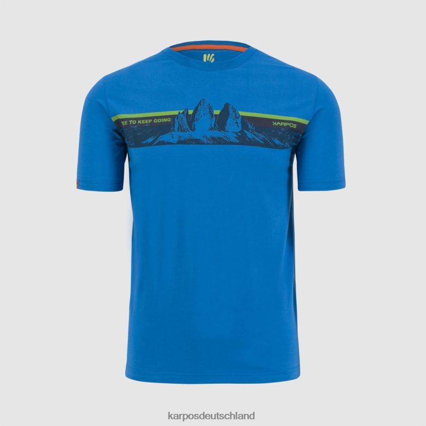 T-Shirt| de Karpos Männer Giglio-T-Shirt Indigo-Ammer ZV820Z427