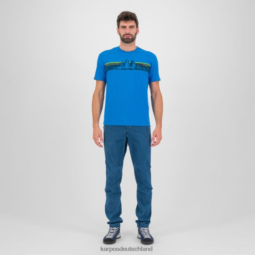 T-Shirt| de Karpos Männer Giglio-T-Shirt Indigo-Ammer ZV820Z427