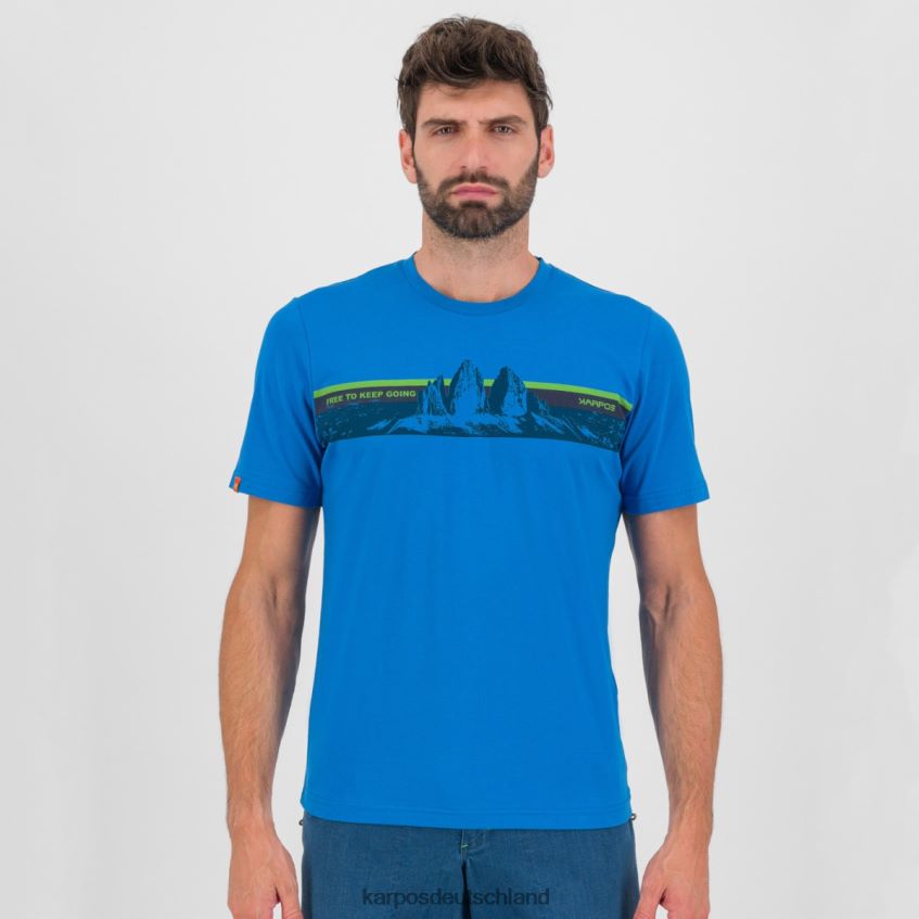 T-Shirt| de Karpos Männer Giglio-T-Shirt Indigo-Ammer ZV820Z427