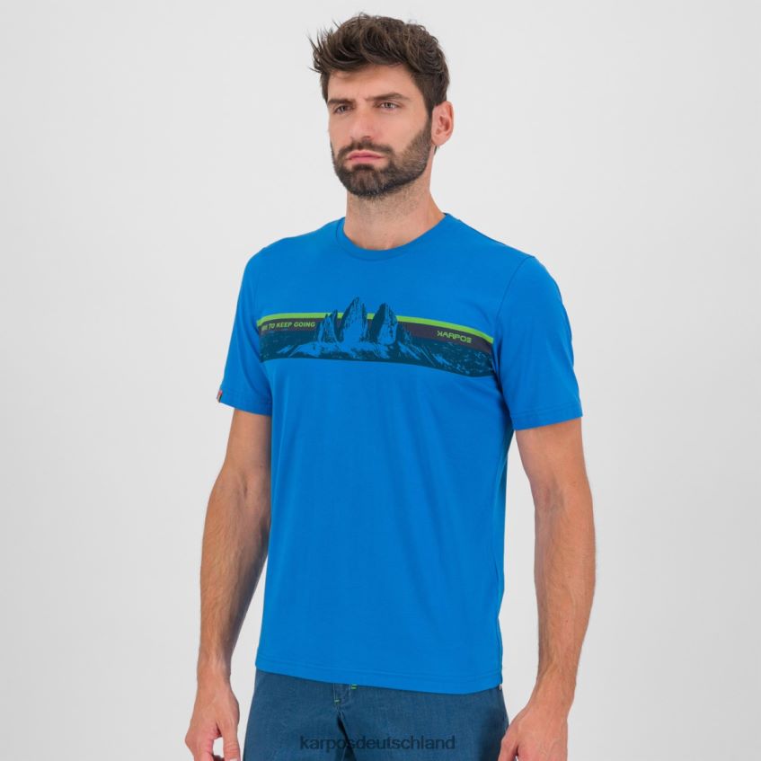 T-Shirt| de Karpos Männer Giglio-T-Shirt Indigo-Ammer ZV820Z427