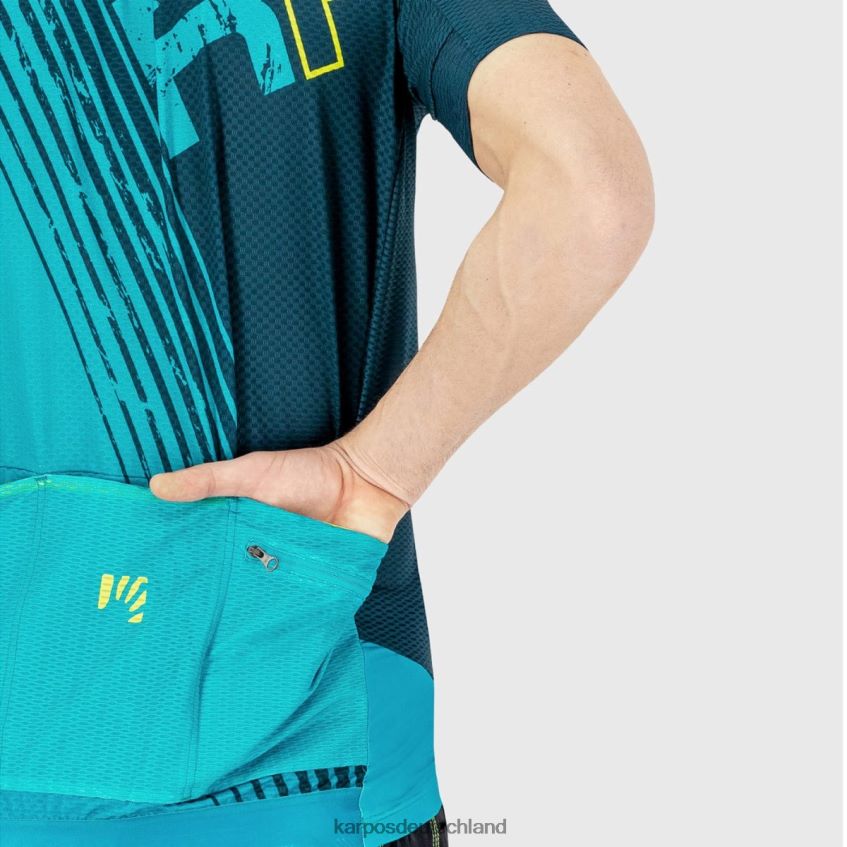 T-Shirt| de Karpos Männer Grünes Feuertrikot Indigo b/schwarz/grün f. ZV820Z313