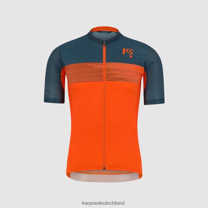 T-Shirt| de Karpos Männer Grünes Feuertrikot Mandarine t/Weltraum ZV820Z315