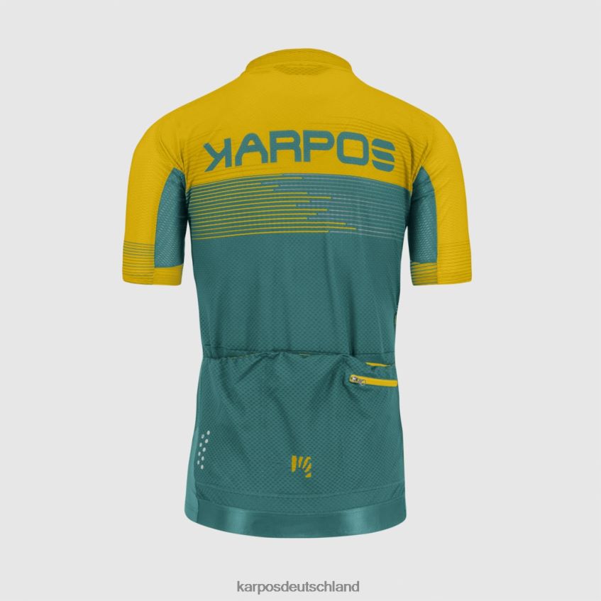 T-Shirt| de Karpos Männer Grünes Feuertrikot Nordatlantik/Zitronencurry/dar ZV820Z311