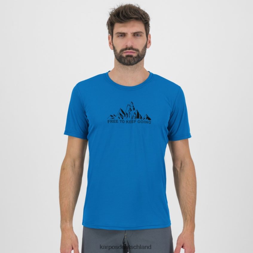 T-Shirt| de Karpos Männer Jersey mit Loma-Print Indigo b. ZV820Z396