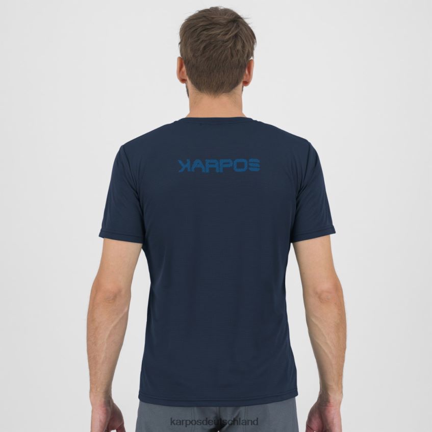 T-Shirt| de Karpos Männer Jersey mit Loma-Print Weltraum/Indigo b./Mandarine ZV820Z394