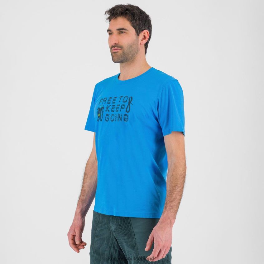 T-Shirt| de Karpos Männer Krokus-T-Shirt Divablau/Mitternacht ZV820Z407