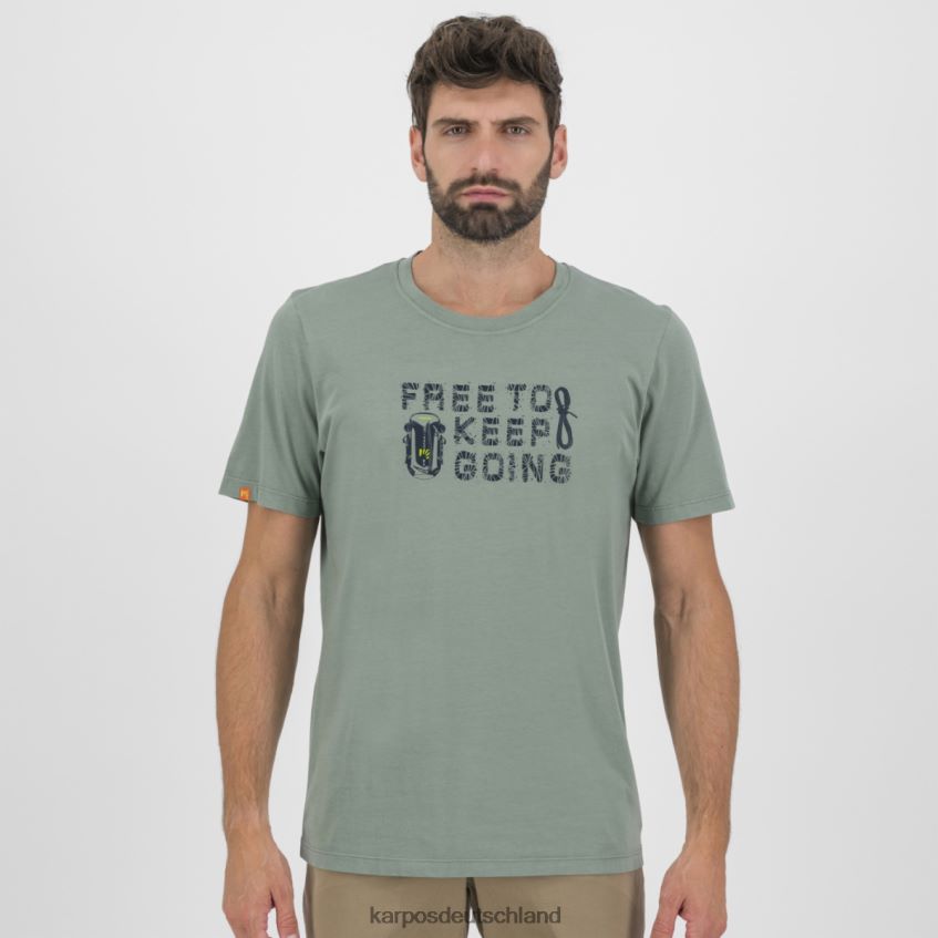 T-Shirt| de Karpos Männer Krokus-T-Shirt Meeresspray ZV820Z405