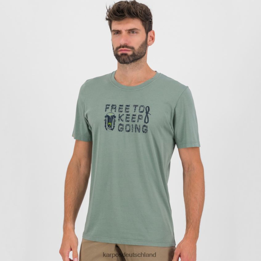 T-Shirt| de Karpos Männer Krokus-T-Shirt Meeresspray ZV820Z405
