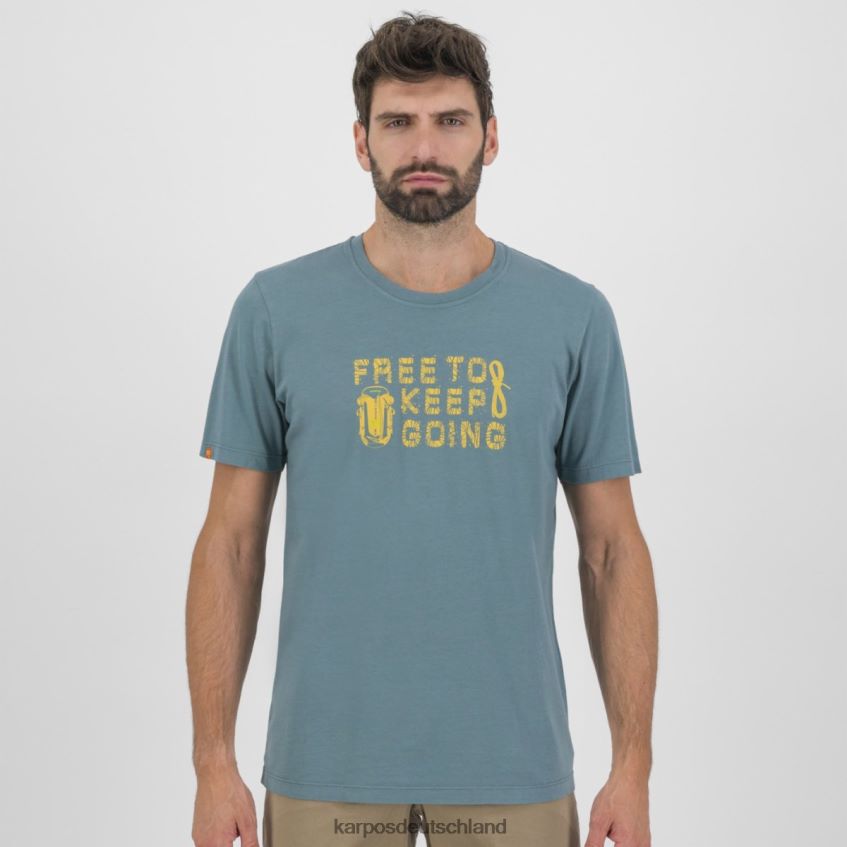 T-Shirt| de Karpos Männer Krokus-T-Shirt Nordatlantik ZV820Z404