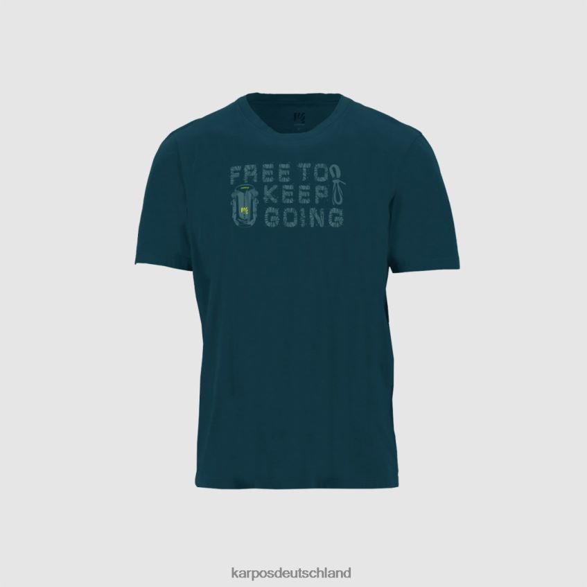 T-Shirt| de Karpos Männer Krokus-T-Shirt Spiegelnder Teich ZV820Z403