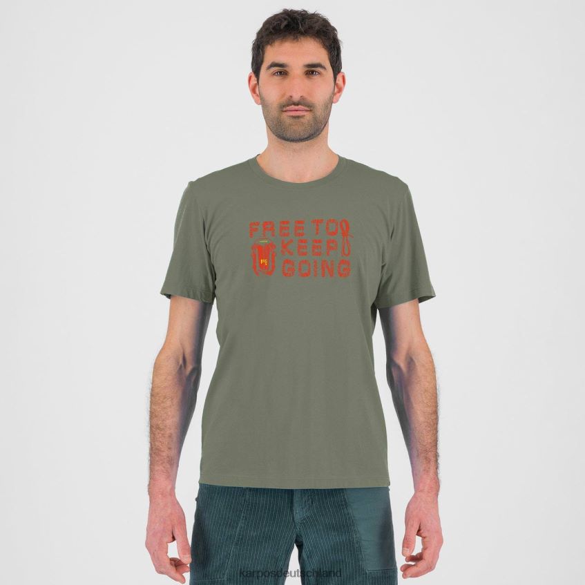 T-Shirt| de Karpos Männer Krokus-T-Shirt Thymian/würzige Orange ZV820Z406