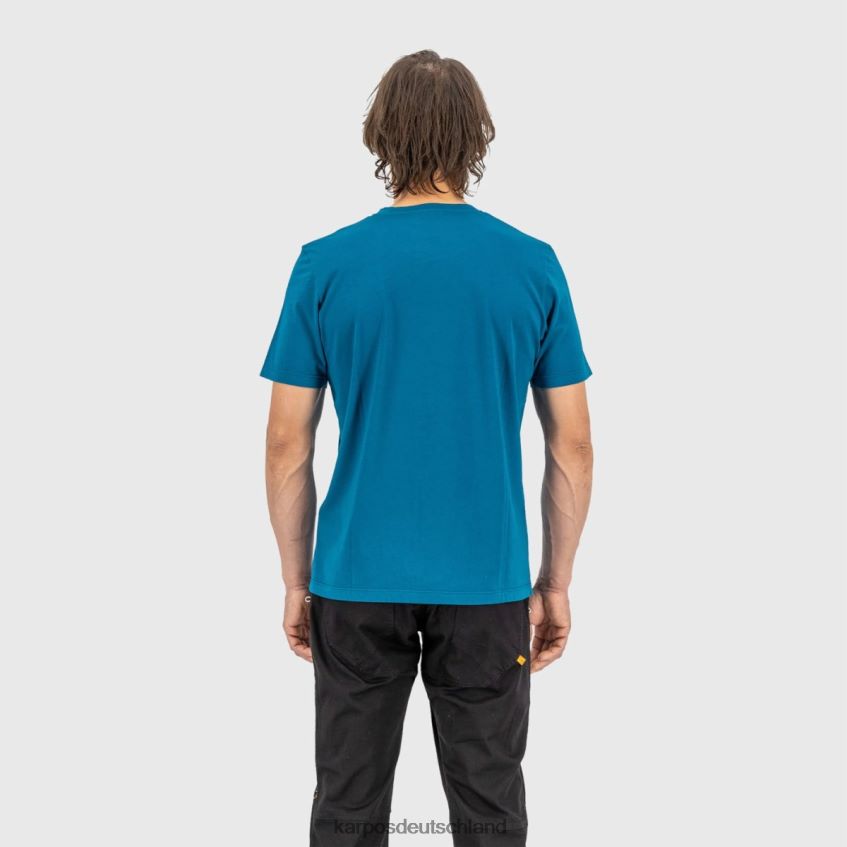 T-Shirt| de Karpos Männer Krokus-T-Shirt marokkanisches Blau ZV820Z402