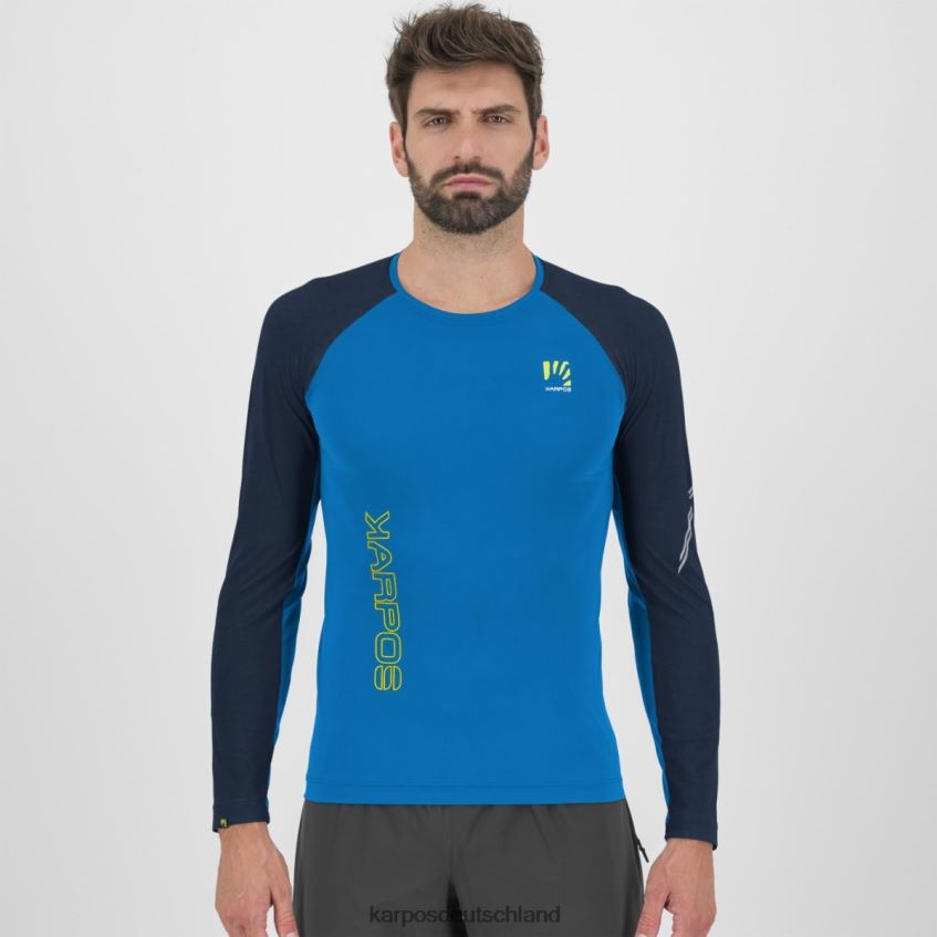 T-Shirt| de Karpos Männer Lavaredo-Trikot ls Indigo b./Weltraum ZV820Z328