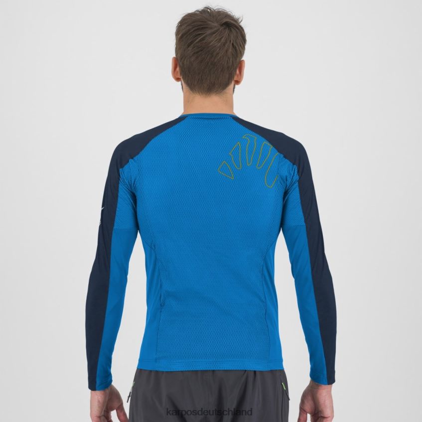 T-Shirt| de Karpos Männer Lavaredo-Trikot ls Indigo b./Weltraum ZV820Z328