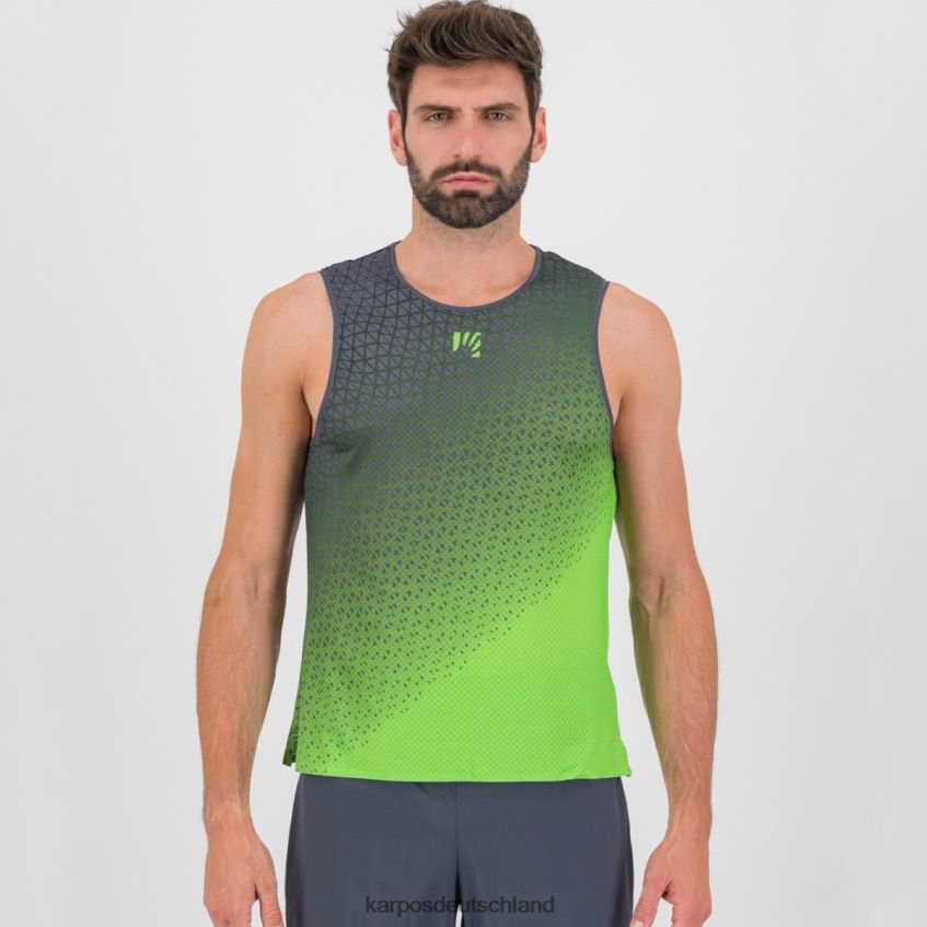 T-Shirt| de Karpos Männer Lavaredo Ultra Tank Jasmingrün/Ombreblau ZV820Z365