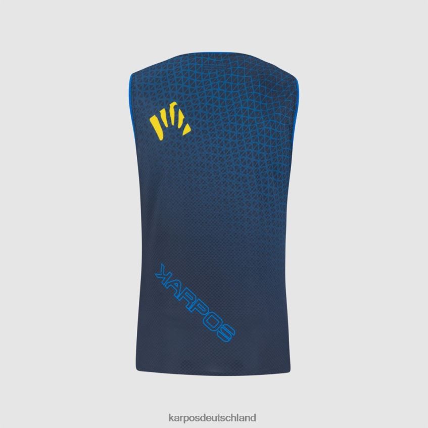 T-Shirt| de Karpos Männer Lavaredo Ultra Tank Weltraum/Indigo-Buntung ZV820Z366