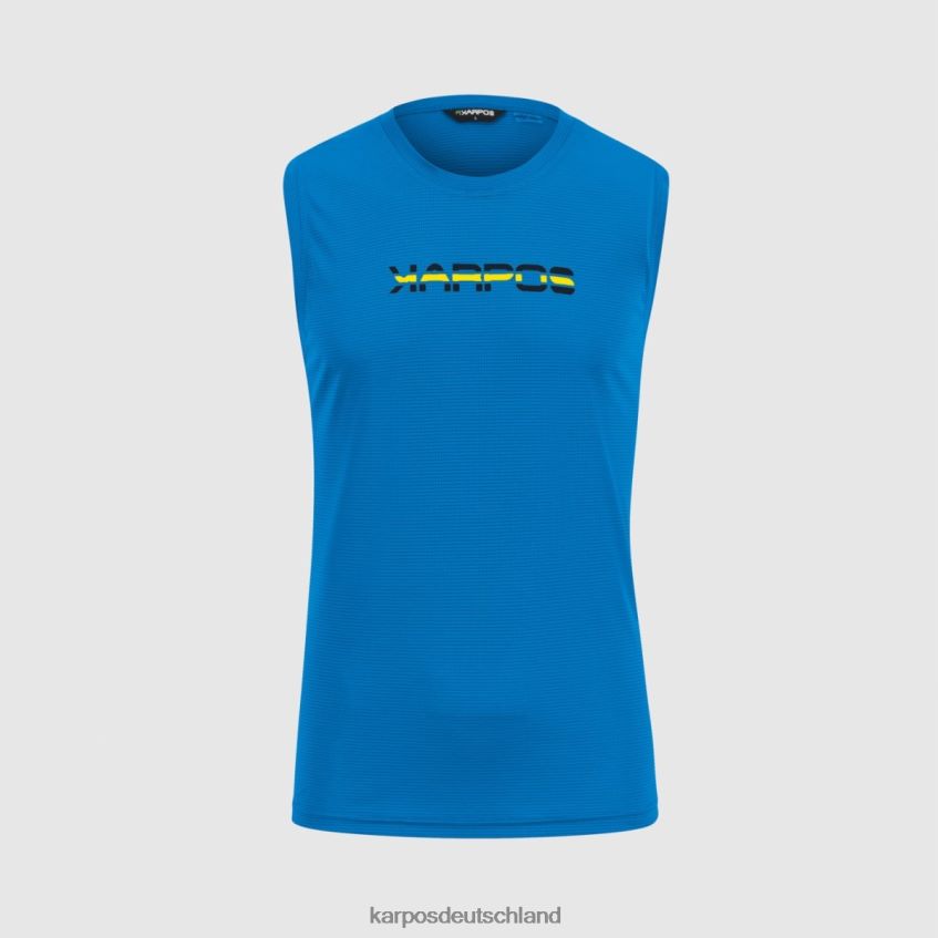 T-Shirt| de Karpos Männer Loma-Tank Indigo-Wimpelkette/hohe Sichtbarkeit ZV820Z440