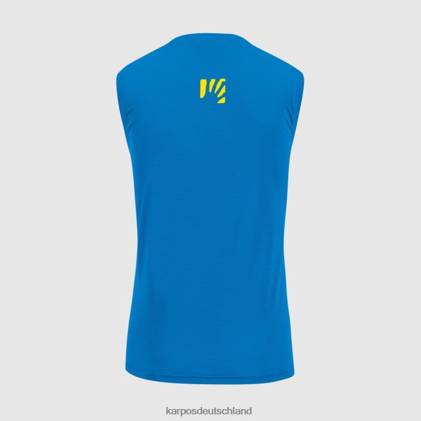 T-Shirt| de Karpos Männer Loma-Tank Indigo-Wimpelkette/hohe Sichtbarkeit ZV820Z440