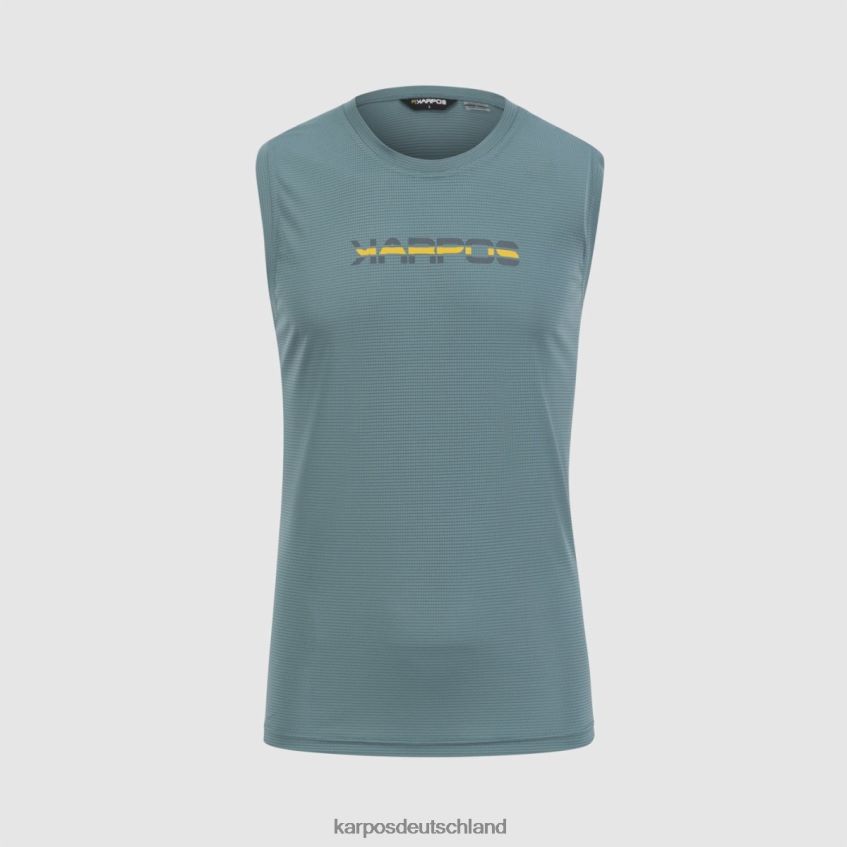 T-Shirt| de Karpos Männer Loma-Tank Nordatlantik/Zitronen-Curry ZV820Z439