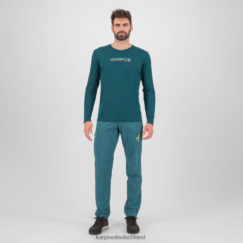 T-Shirt| de Karpos Männer Loma-Trikot ls dunkles Meer/Paprika ZV820Z382