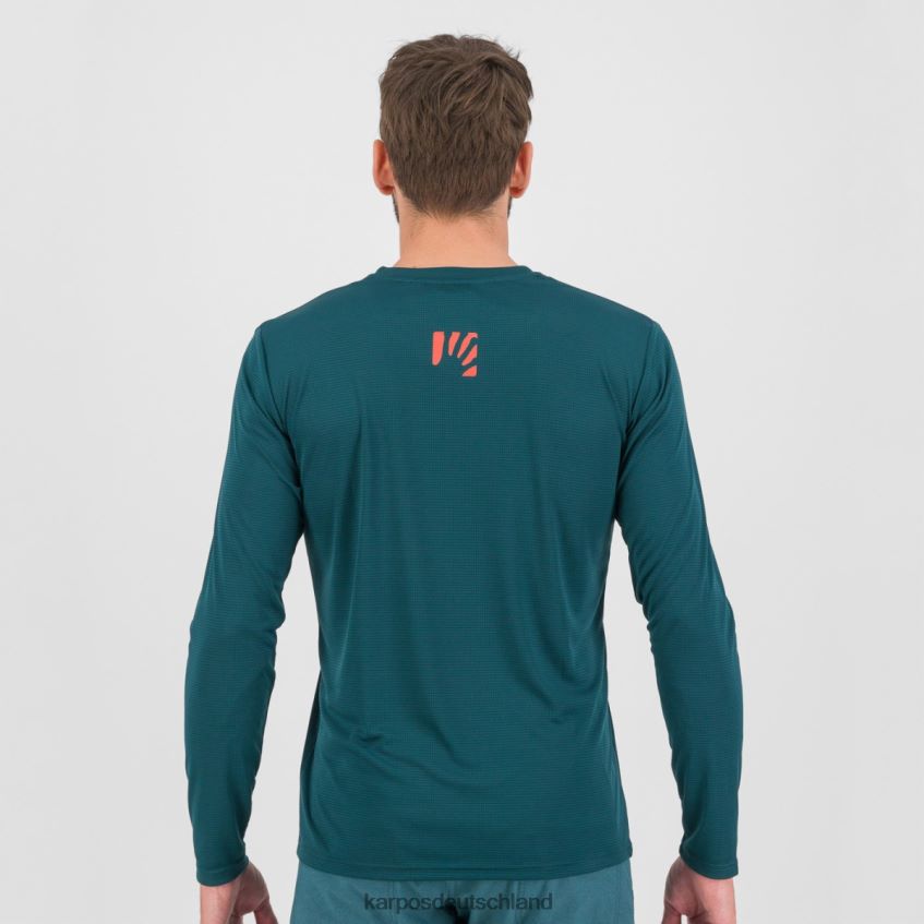 T-Shirt| de Karpos Männer Loma-Trikot ls dunkles Meer/Paprika ZV820Z382