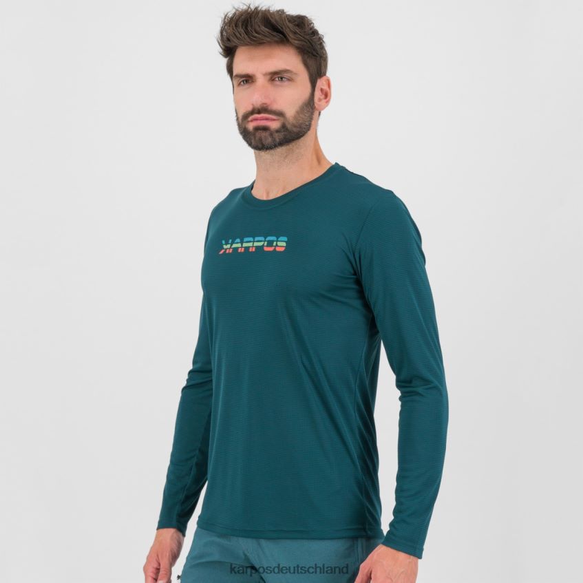 T-Shirt| de Karpos Männer Loma-Trikot ls dunkles Meer/Paprika ZV820Z382