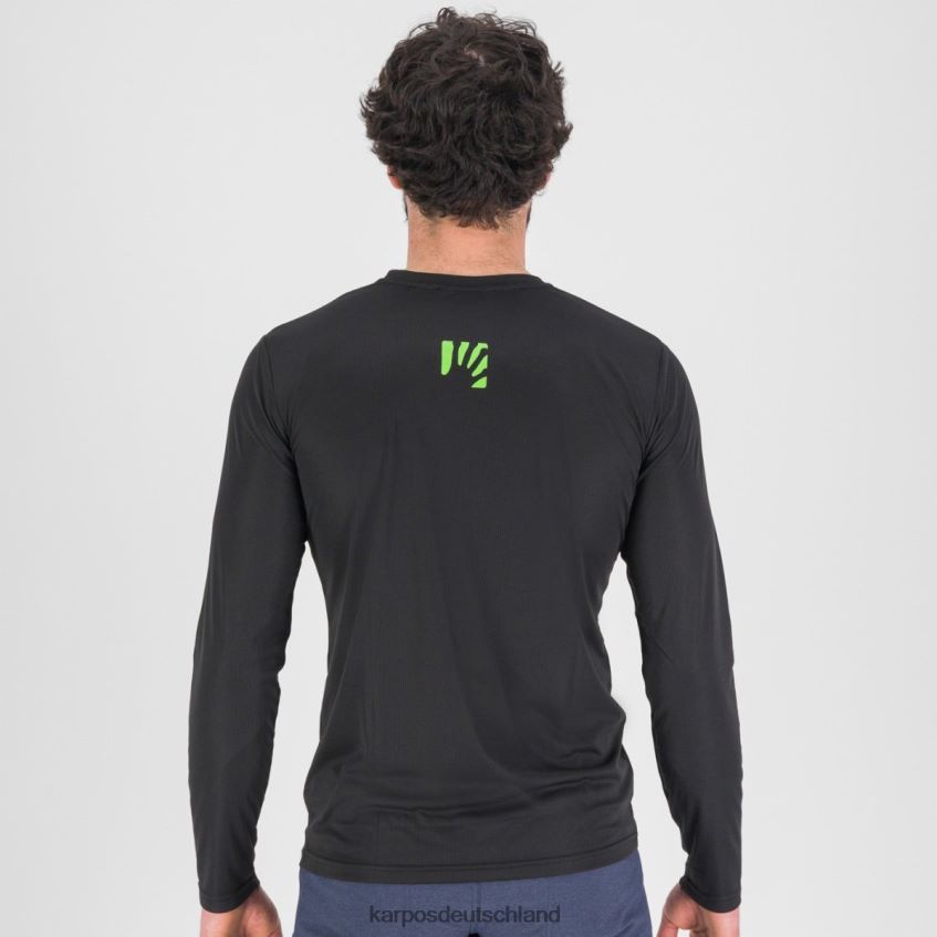 T-Shirt| de Karpos Männer Loma-Trikot ls schwarz/jasmingrün ZV820Z384