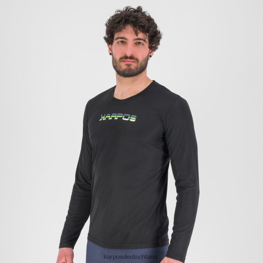 T-Shirt| de Karpos Männer Loma-Trikot ls schwarz/jasmingrün ZV820Z384