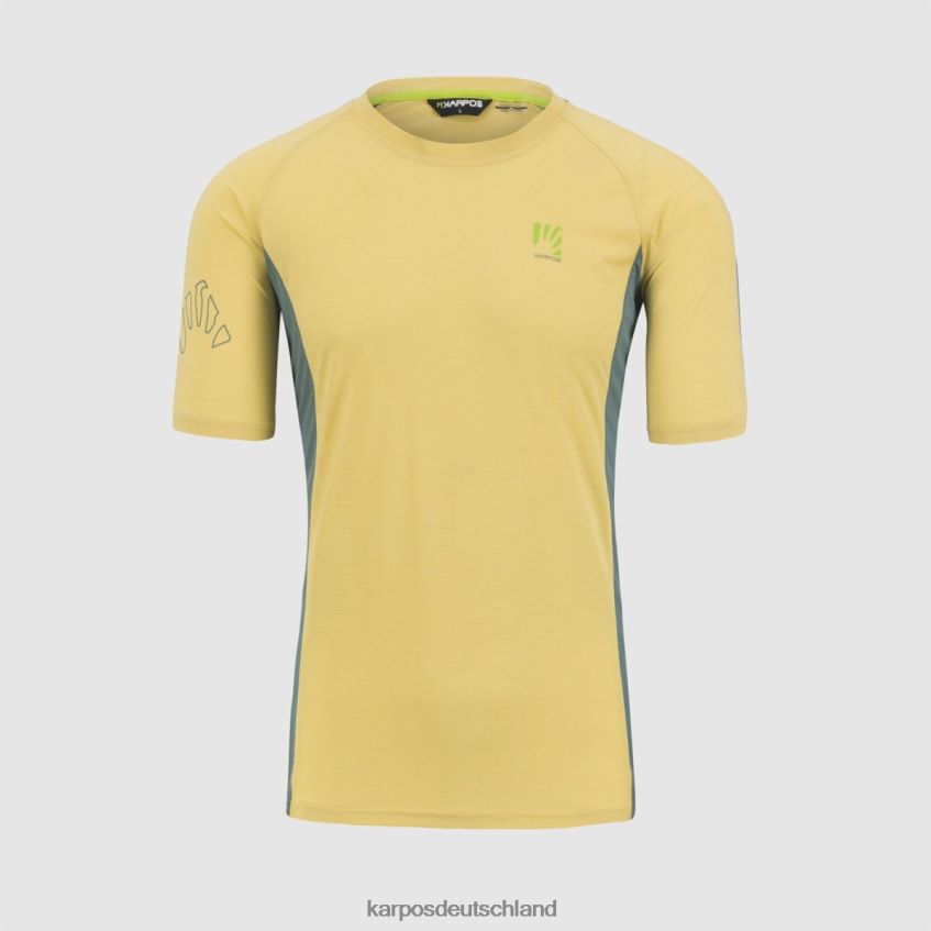 T-Shirt| de Karpos Männer Nuvolau-Trikot Zitronencurry/Nordatlantik ZV820Z371