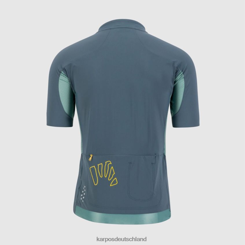 T-Shirt| de Karpos Männer Pralongia Evo-Trikot dunkler Schiefer/Nordatlantik ZV820Z299