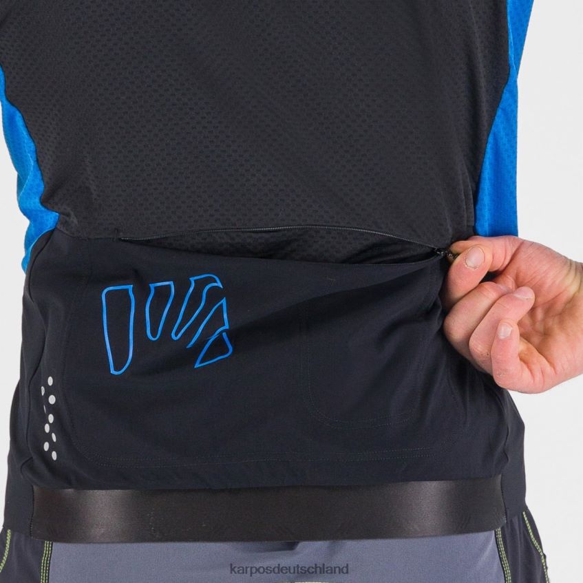 T-Shirt| de Karpos Männer Pralongia-Trikot schwarz/indigo b. ZV820Z310