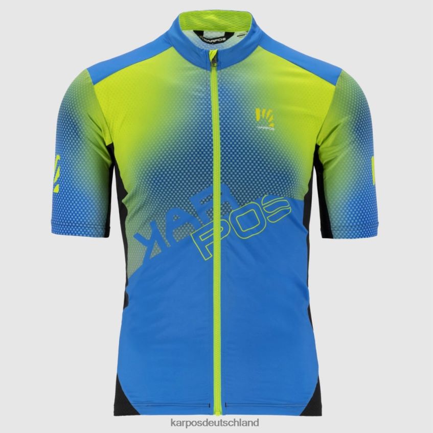 T-Shirt| de Karpos Männer Sprungtrikot Druck 1 indigo s./schwarz/grün ZV820Z304