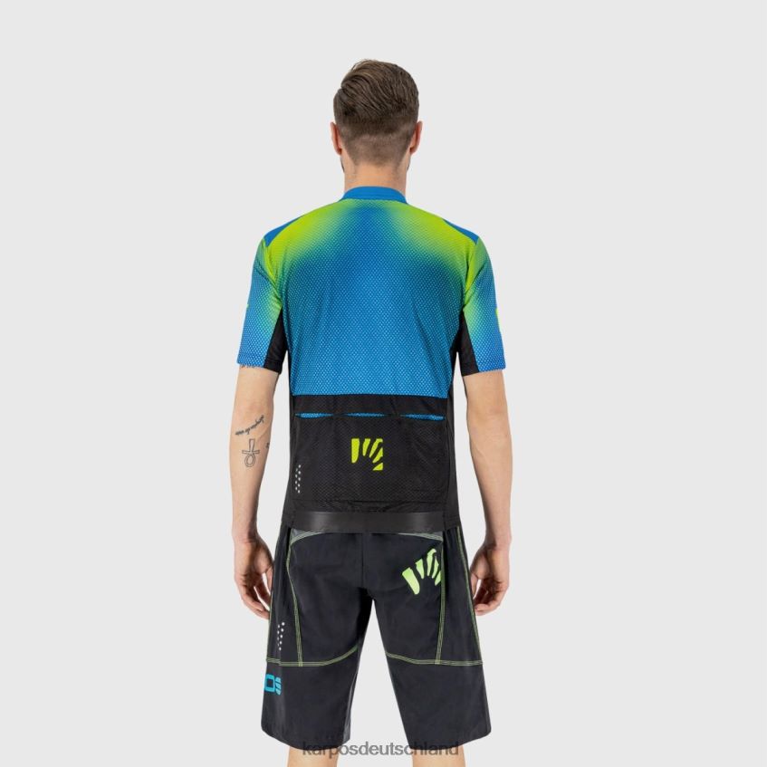 T-Shirt| de Karpos Männer Sprungtrikot Druck 1 indigo s./schwarz/grün ZV820Z304