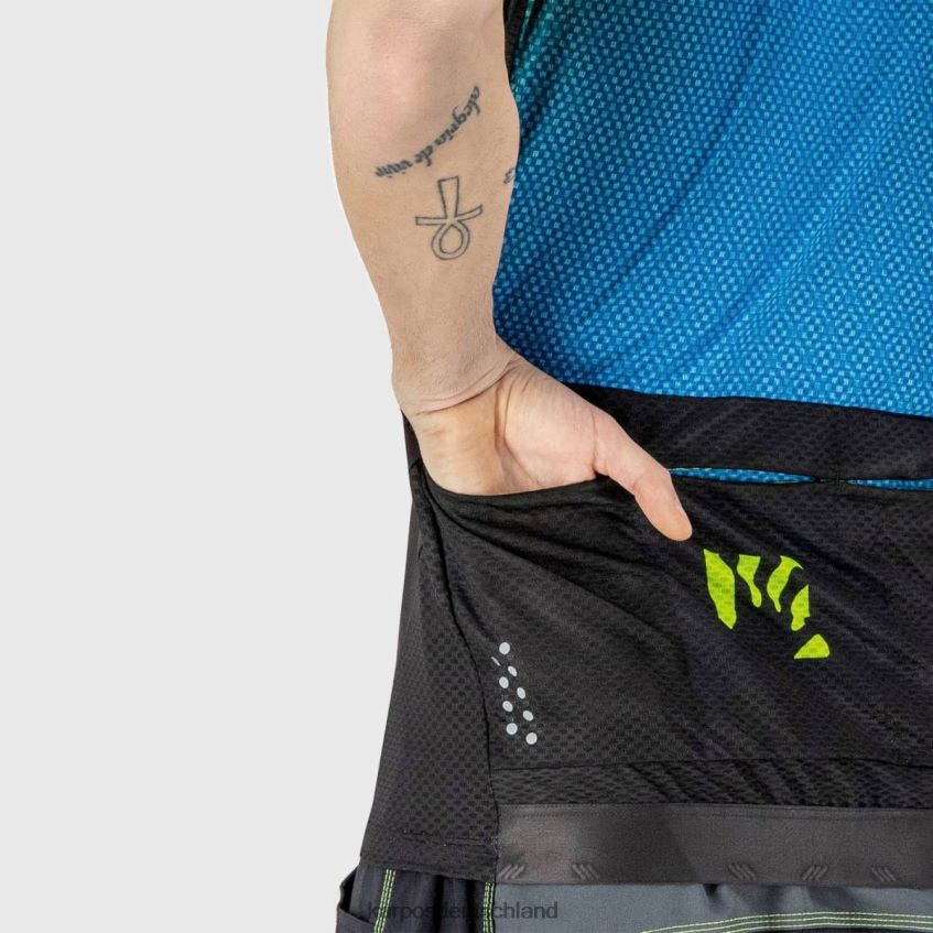 T-Shirt| de Karpos Männer Sprungtrikot Druck 1 indigo s./schwarz/grün ZV820Z304