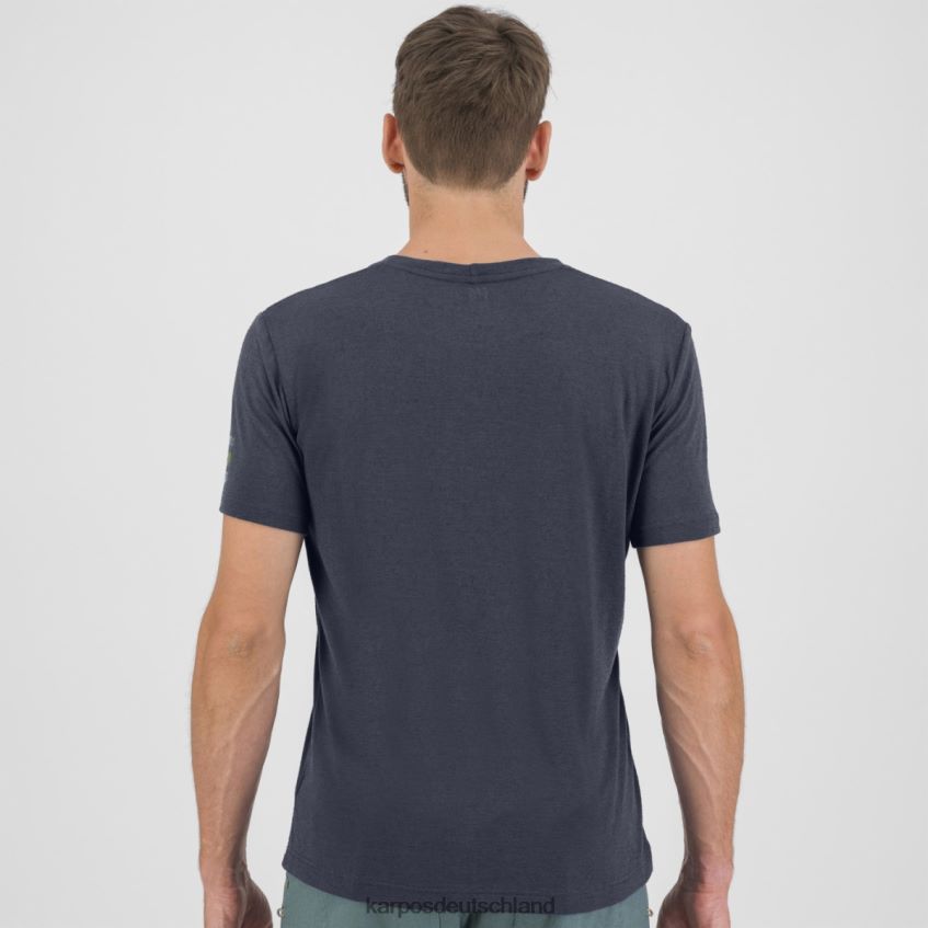 T-Shirt| de Karpos Männer Totoga-Hanf-T-Shirt Ombre-Blau ZV820Z343