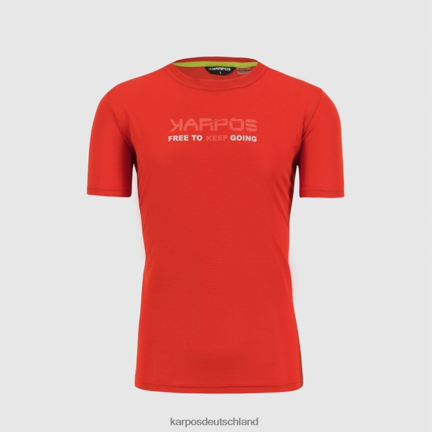 T-Shirt| de Karpos Männer Val Federia T-Shirt Rooibos-Tee-Druck 1 ZV820Z391