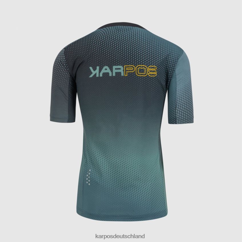 T-Shirt| de Karpos Männer Val di Dentro T-Shirt Schwarz/Nordatlantik/Zitronengelb ZV820Z333