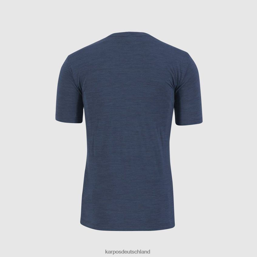 T-Shirt| de Karpos Männer Vanoi Merino-T-Shirt Mitternachts-/Divablau ZV820Z331