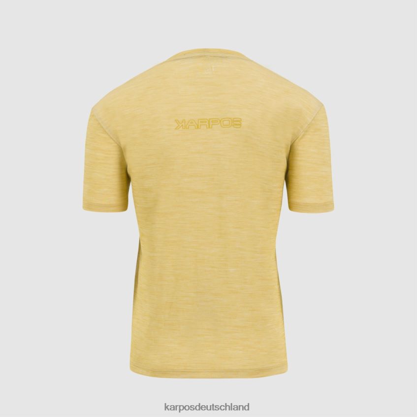 T-Shirt| de Karpos Männer Verdana-Merino-T-Shirt Zitronencurry ZV820Z346