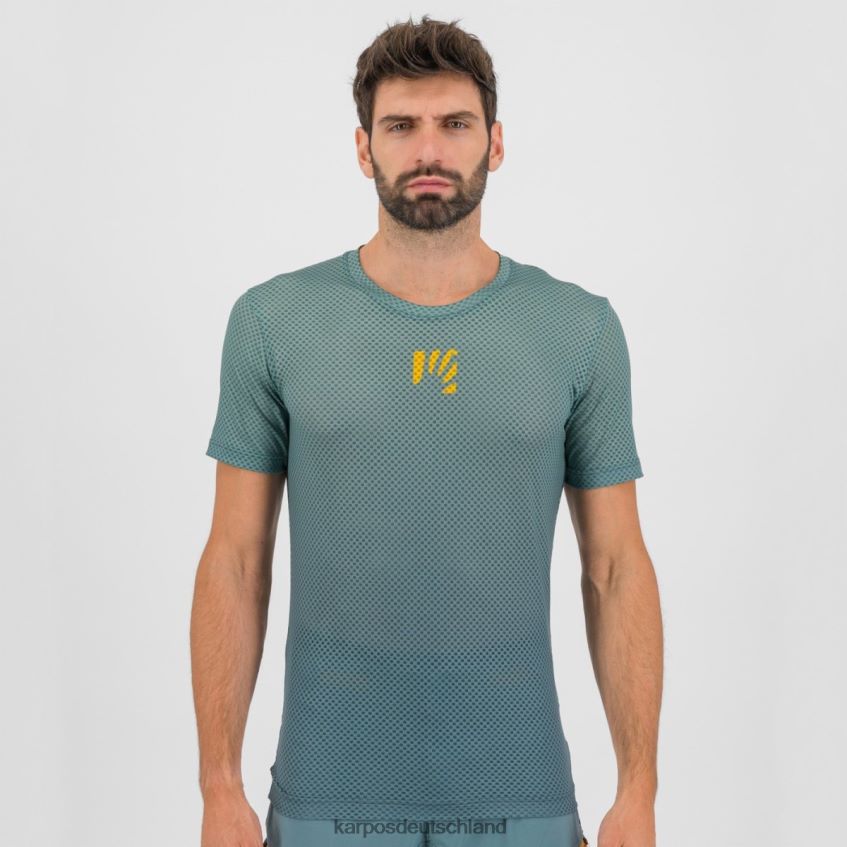 T-Shirt| de Karpos Männer Verve-Mesh-T-Shirt dunkler Schiefer/Nordatlantik ZV820Z378