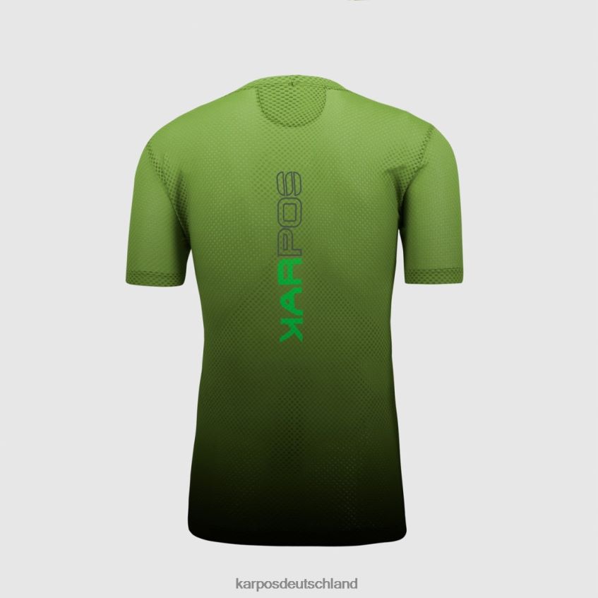 T-Shirt| de Karpos Männer Verve-Mesh-T-Shirt schwarz/jasmingrün ZV820Z377