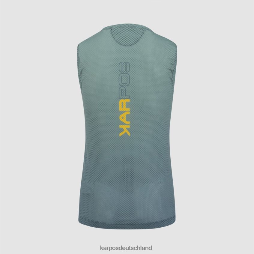 T-Shirt| de Karpos Männer Verve Mesh ärmellos dunkler Schiefer/Nordatlantik ZV820Z385