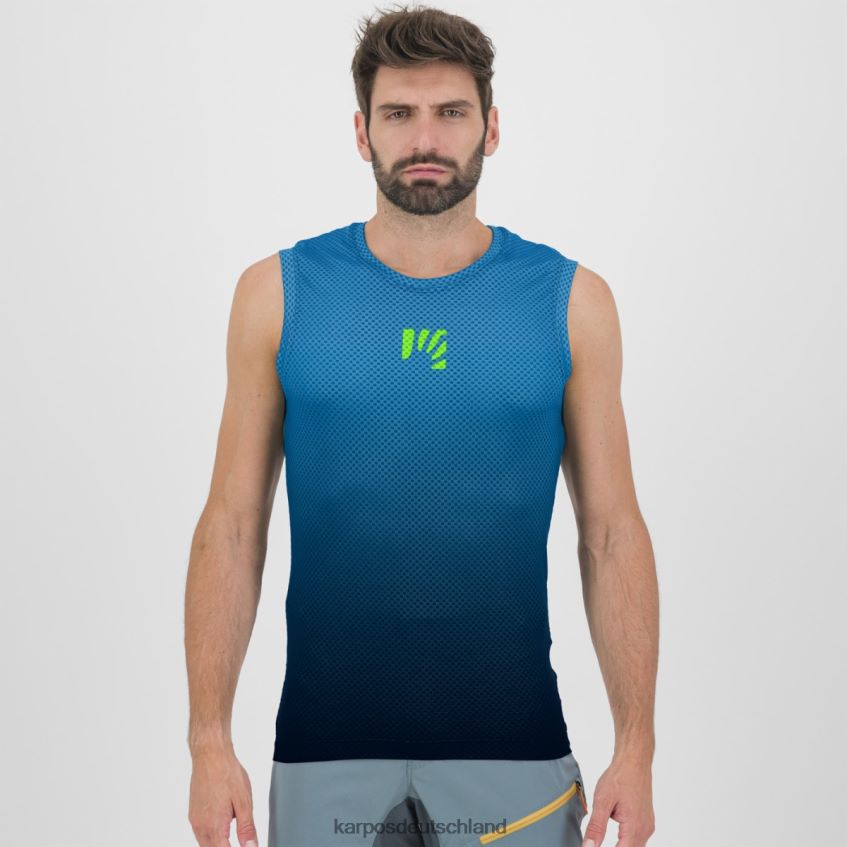 T-Shirt| de Karpos Männer Verve Mesh ärmellos schwarz/indigo b. ZV820Z387