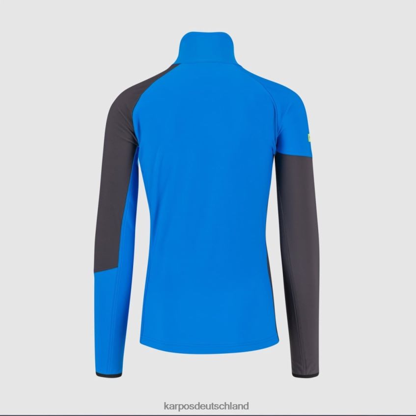 Vlies| de Karpos Männer Alagna R Fleece mit durchgehendem Reißverschluss Indigo dunkelgrau ZV820Z203