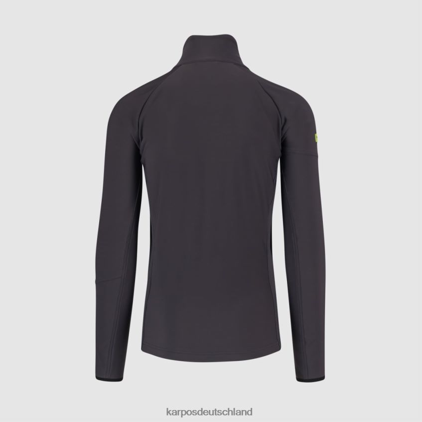 Vlies| de Karpos Männer Alagna R Fleece mit durchgehendem Reißverschluss dunkelgrau dunkelgrau ZV820Z202