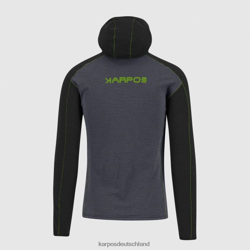 Vlies| de Karpos Männer Ambrizzola Kapuzenpullover mit durchgehendem Reißverschluss Ombre blau/schwarz ZV820Z228