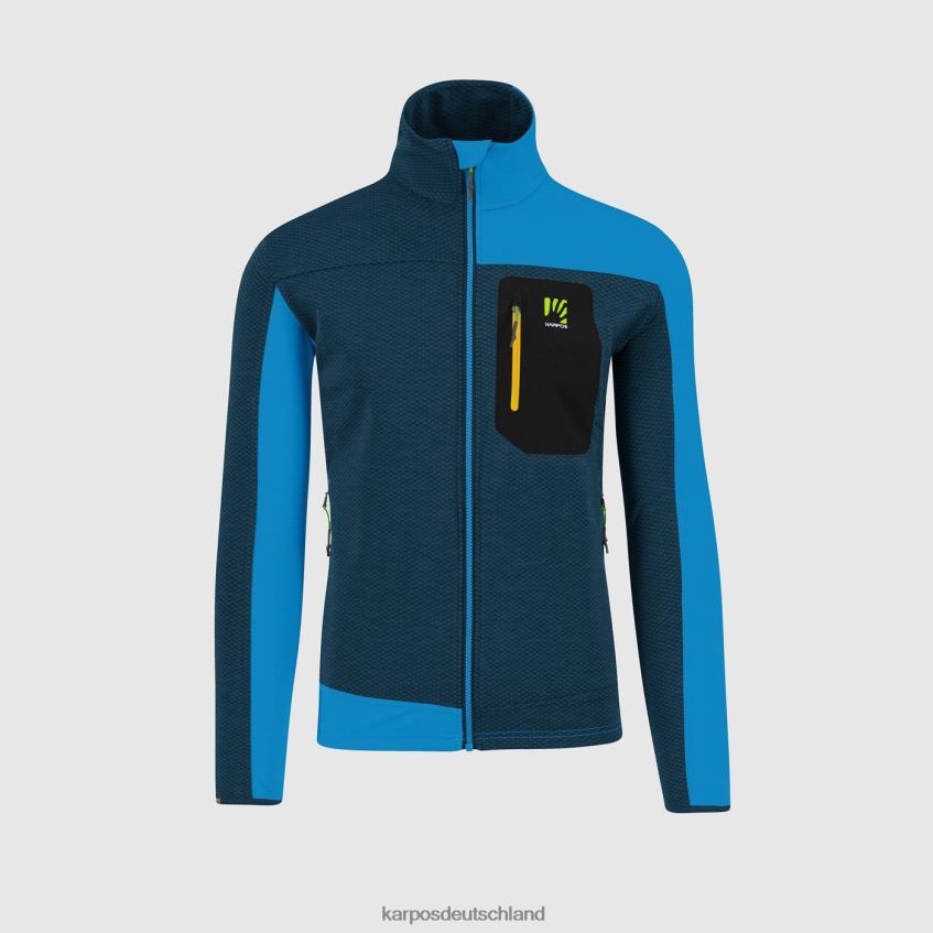 Vlies| de Karpos Männer Cherz-Fleece Mitternachts-/Divablau ZV820Z189