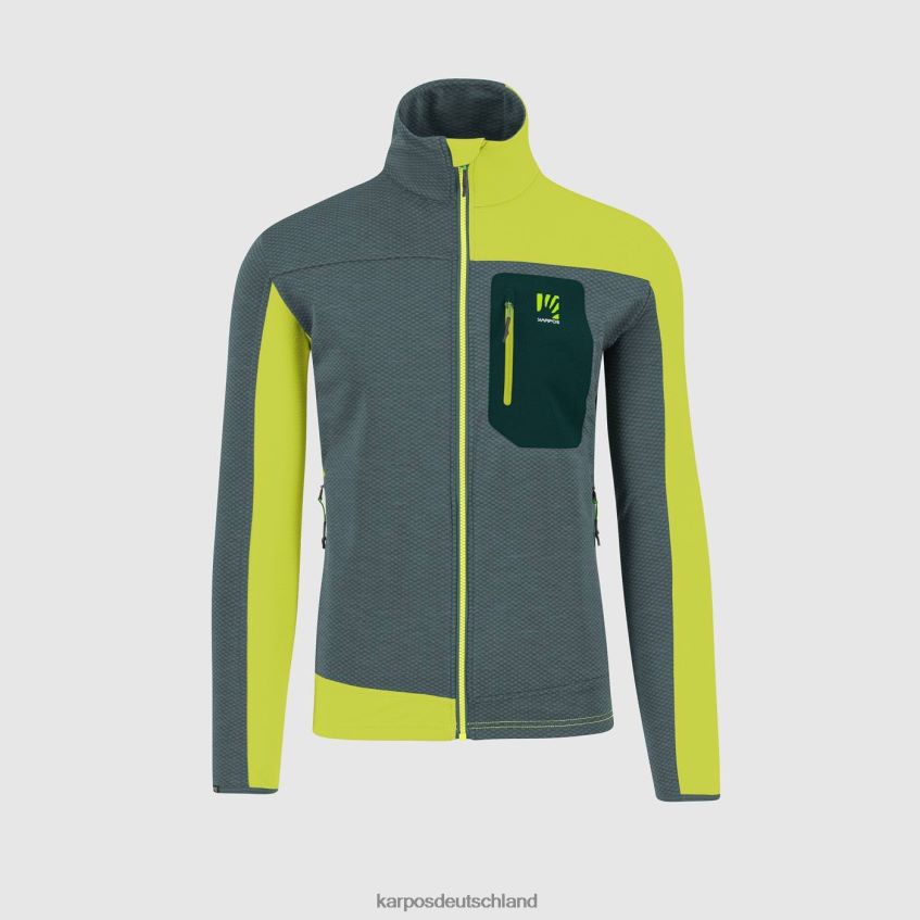 Vlies| de Karpos Männer Cherz-Fleece Nordatlantik/Kiwi Colada ZV820Z185